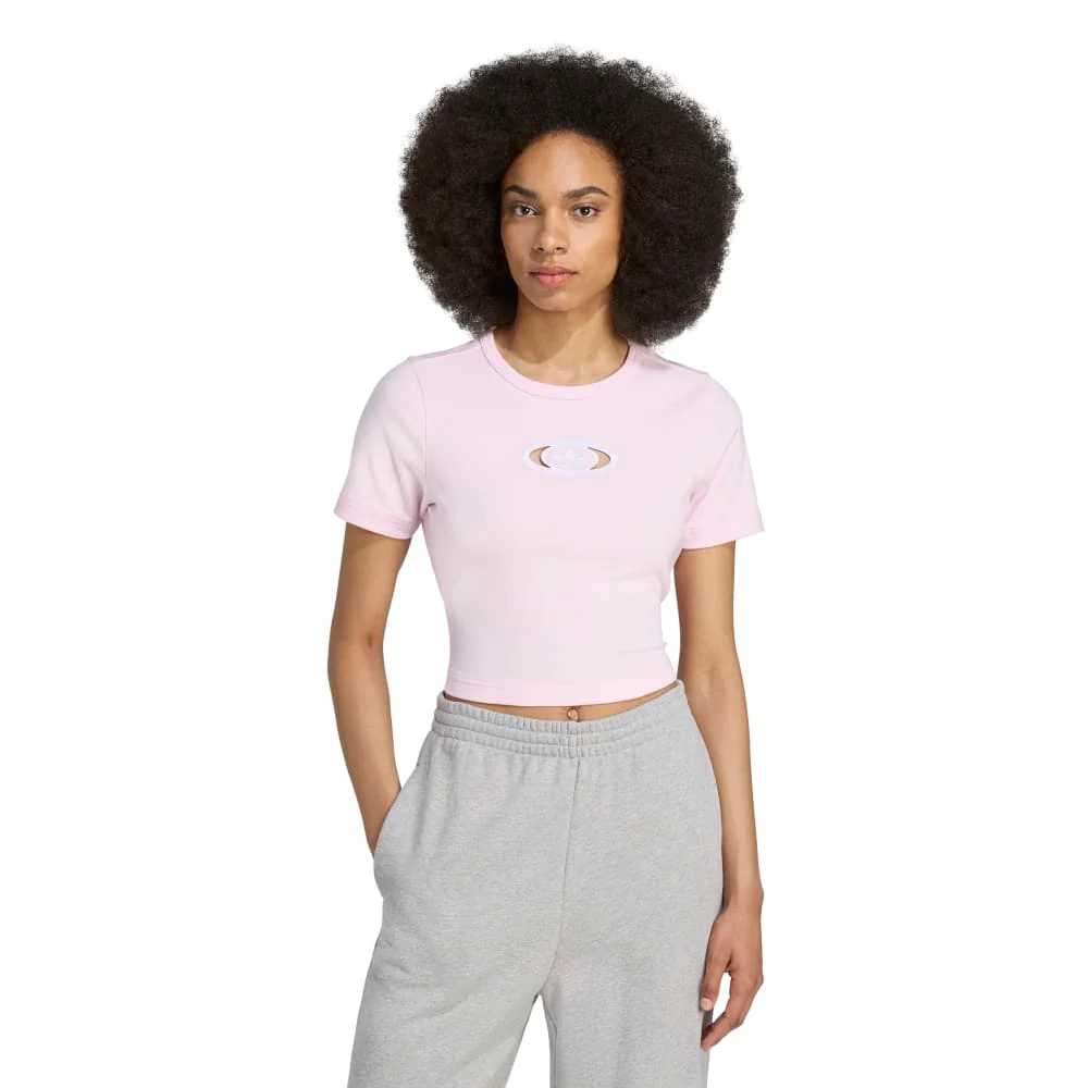 Originals Ca pus 2000 Back Cut Out Rib Tshirt Pink - Image 2