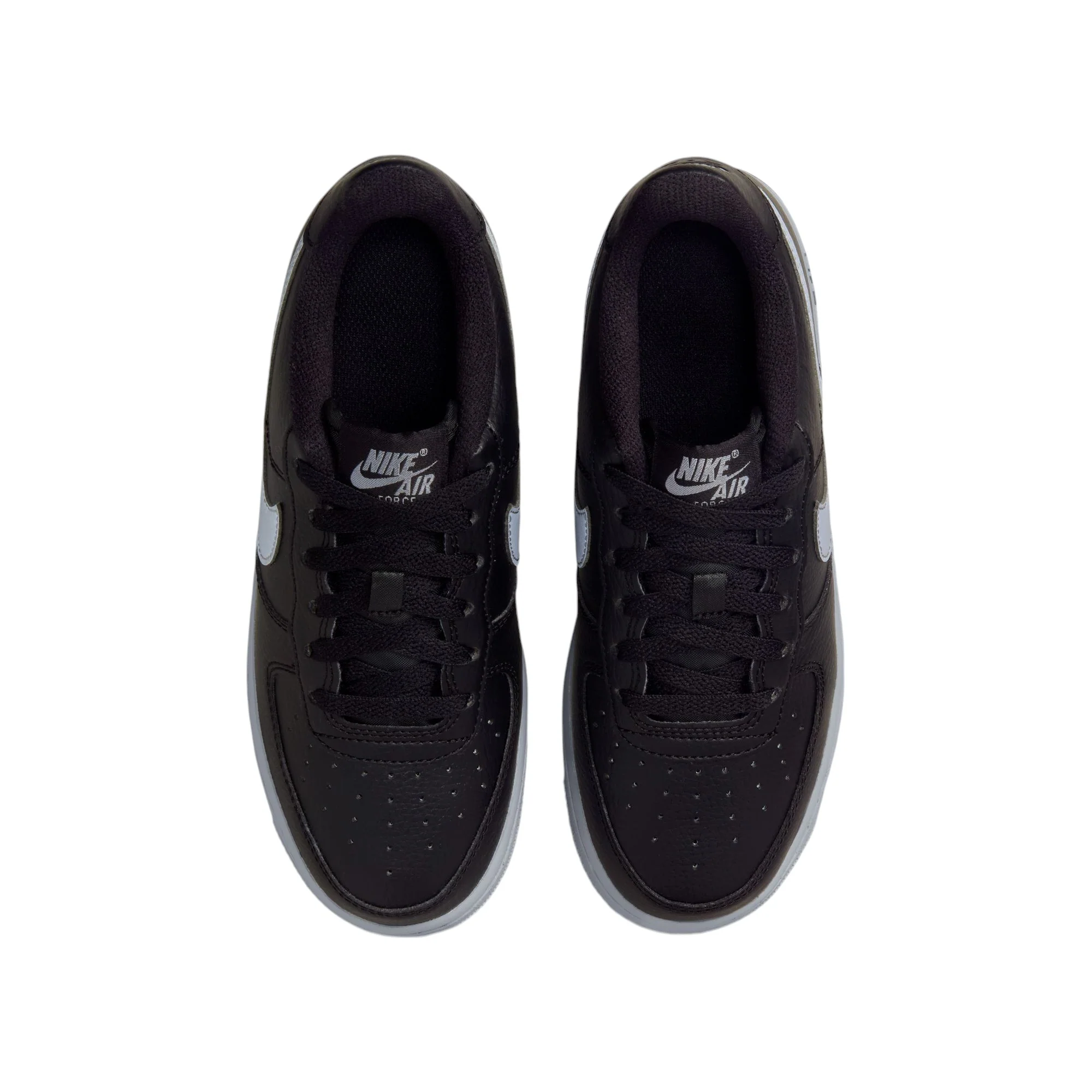 Air Force 1 Black & Wolf Grey Gs - Image 4