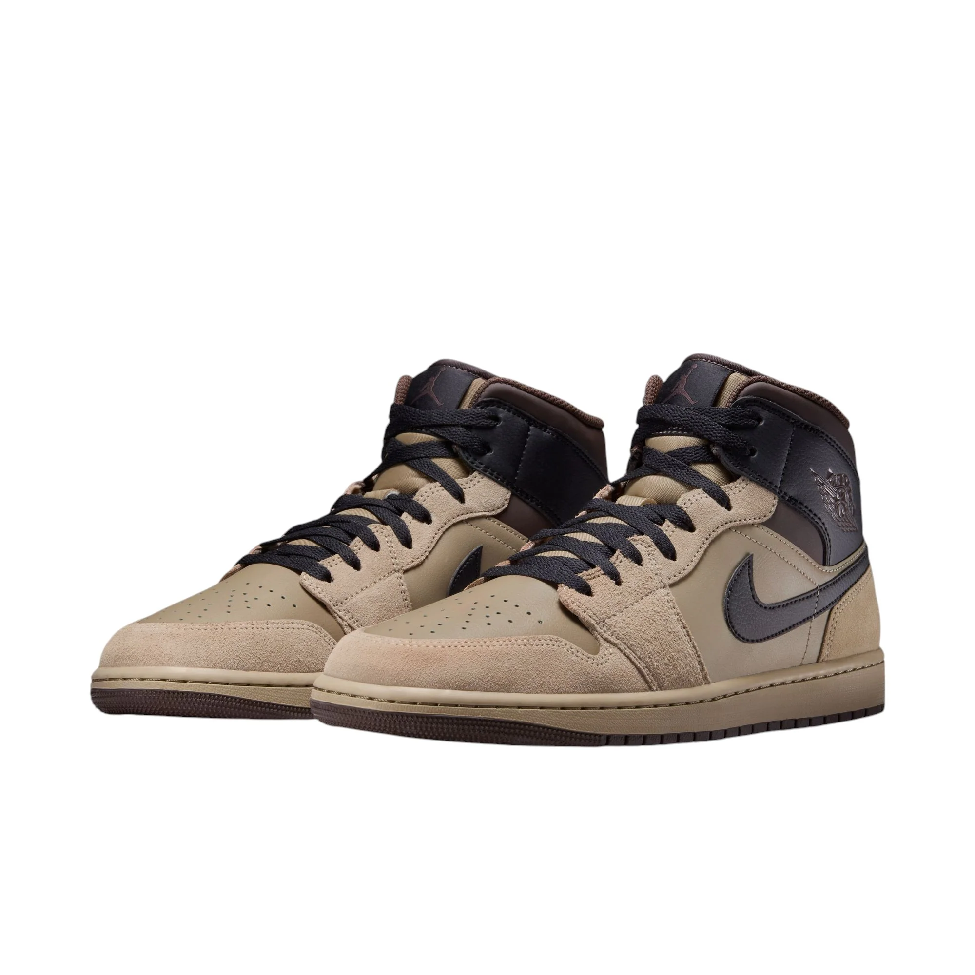 Air Jordan 1 Mid Khaki Baroque Brown - Image 2
