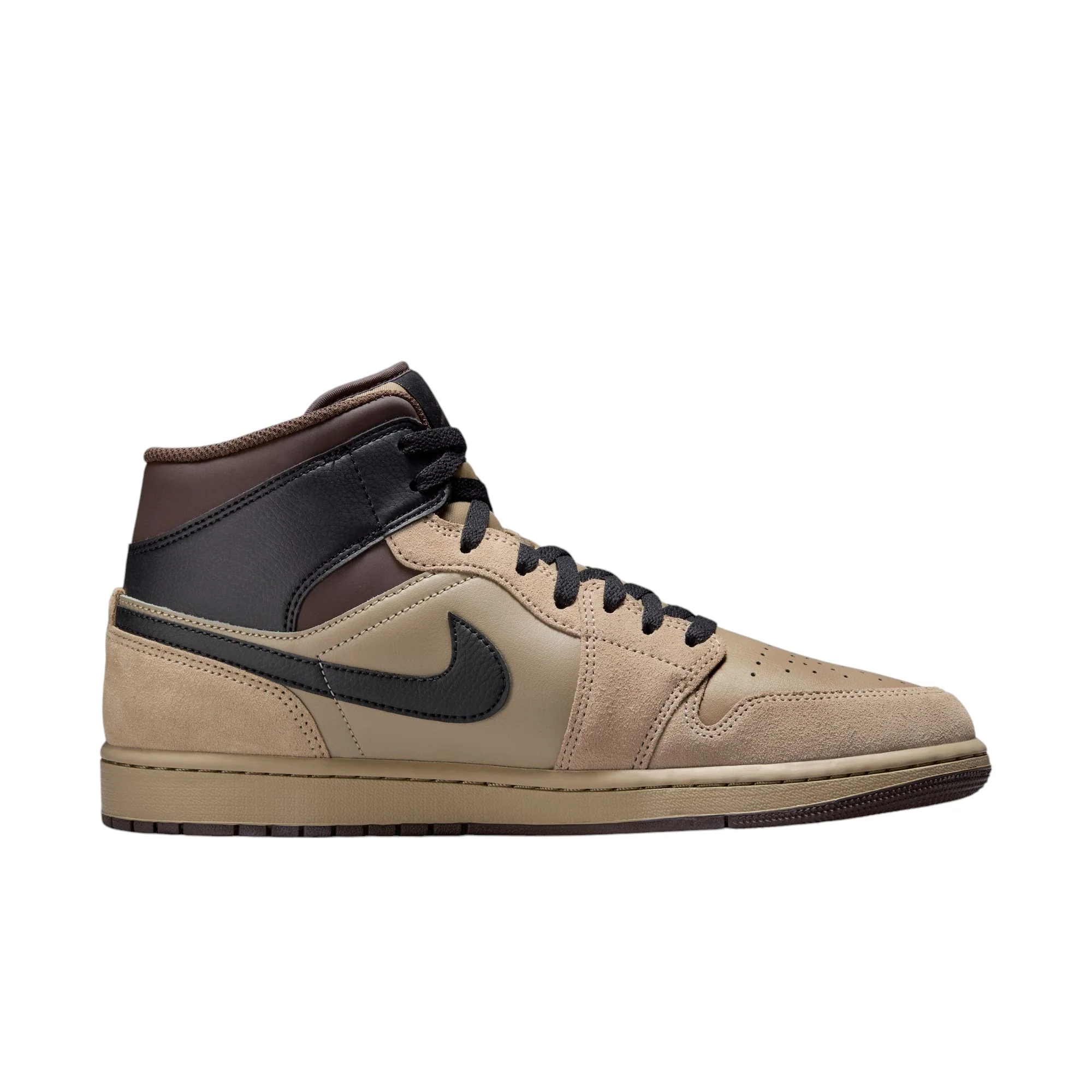 Air Jordan 1 Mid Khaki Baroque Brown - Image 3