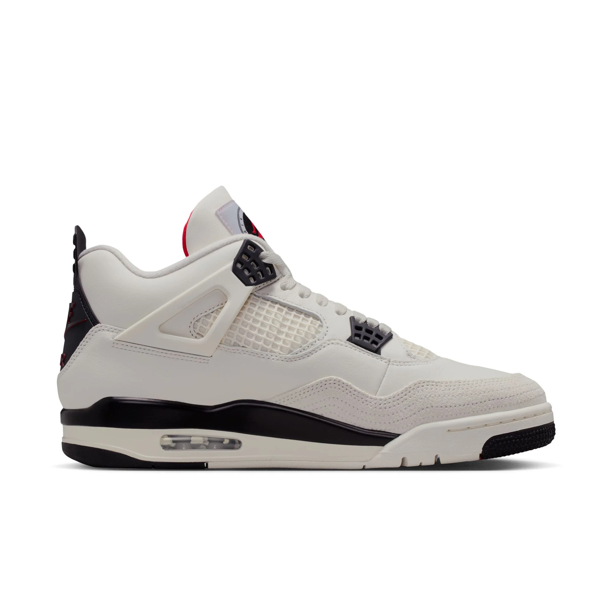 Jordan AIR JORDAN 4 RETRO OG Flight Club Sail Black University Red - Image 3