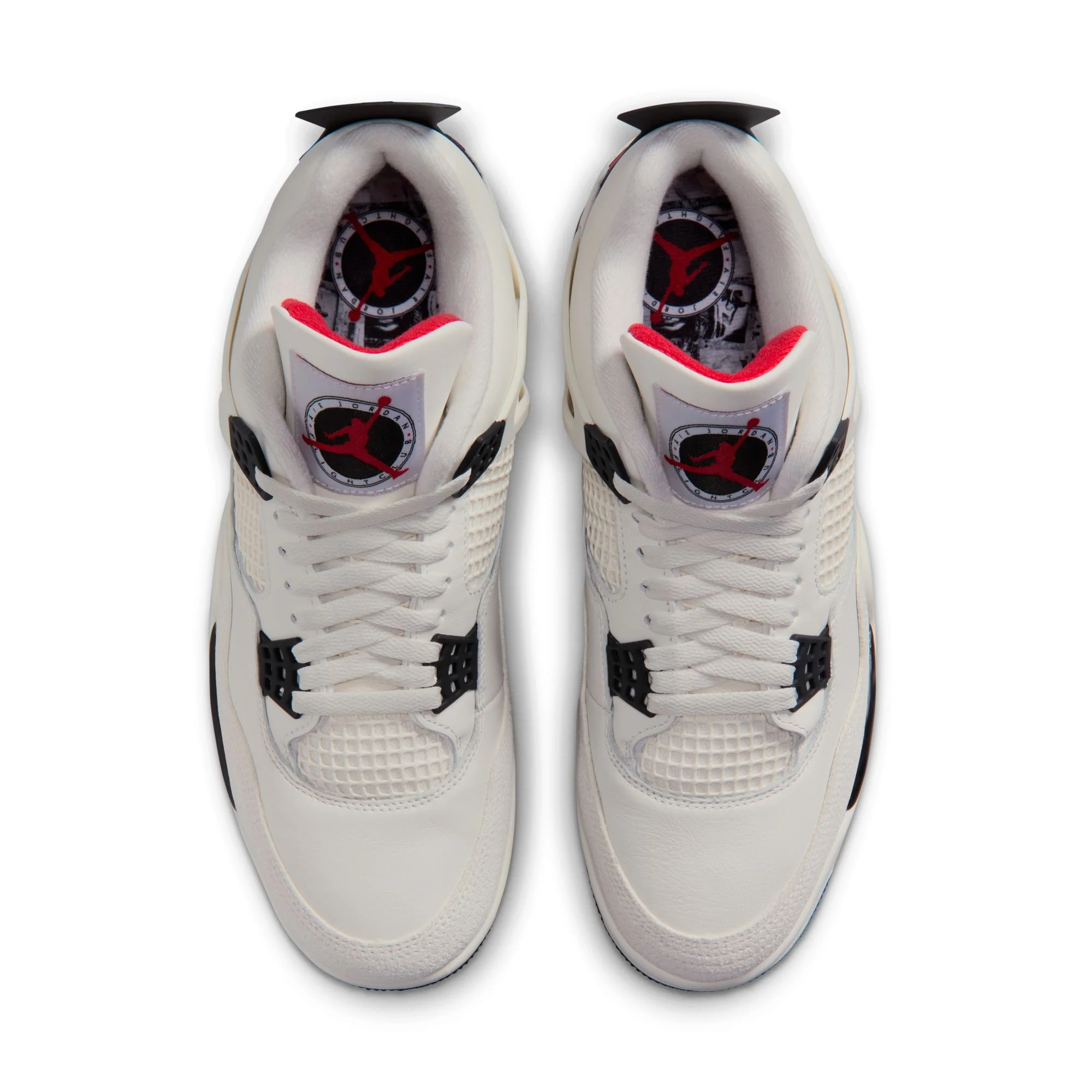 Jordan AIR JORDAN 4 RETRO OG Flight Club Sail Black University Red - Image 4