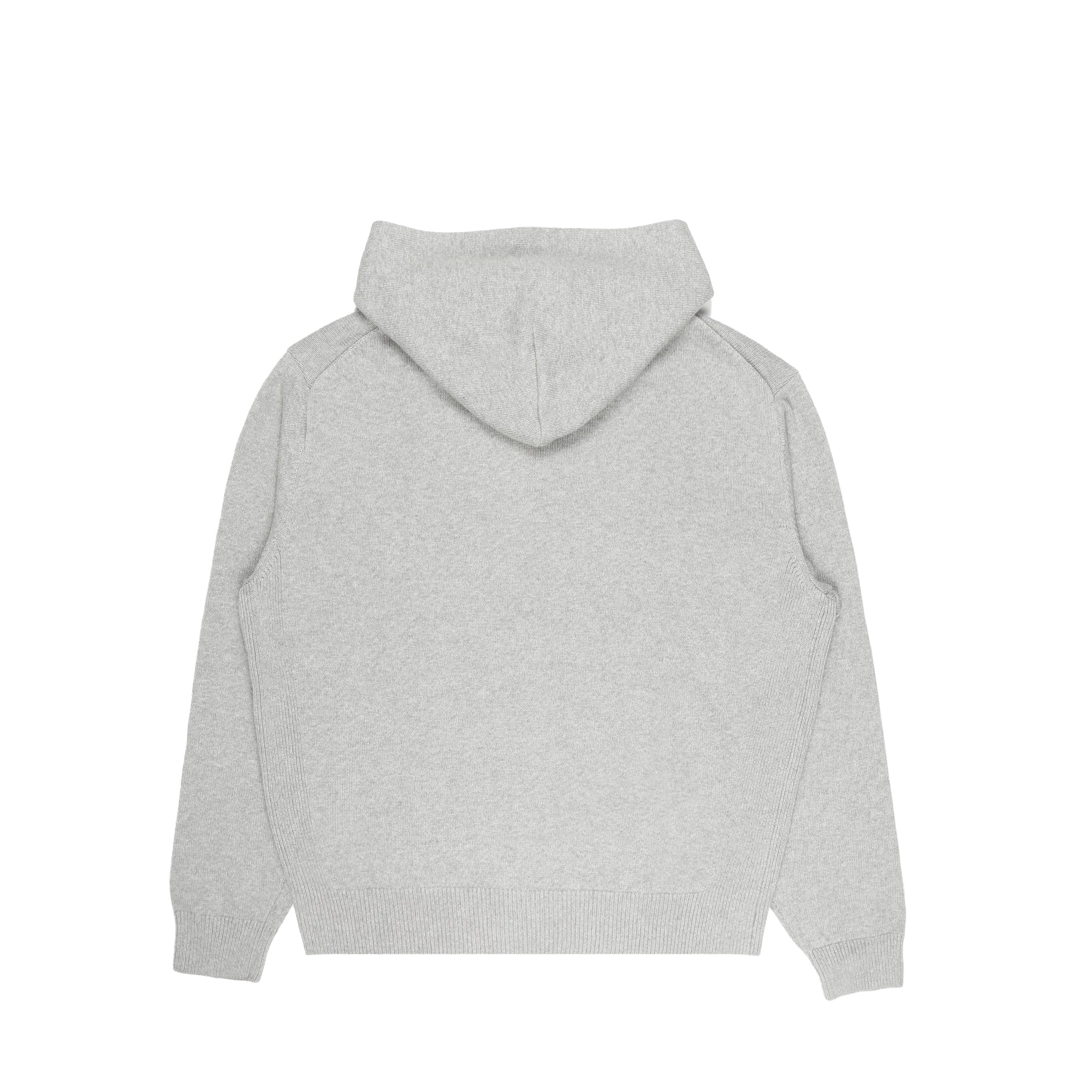 Arch-Logo Knit Hoodie Grey - Image 2