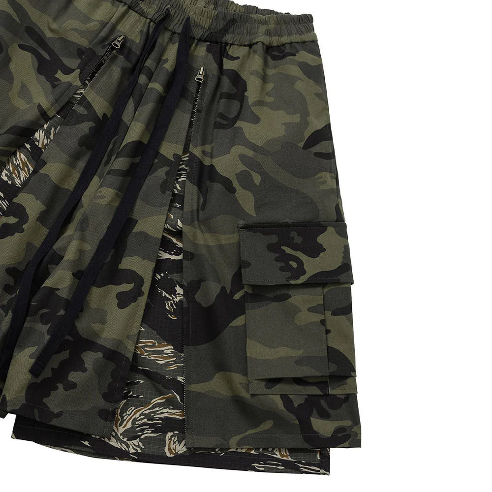 Camouflage Layered Zip Up Pants - Image 3