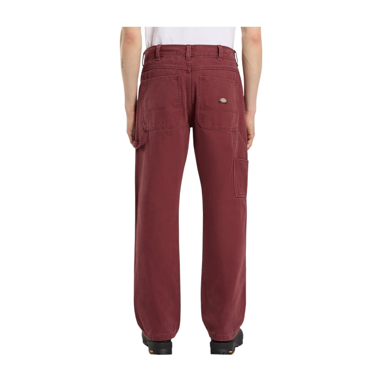Carpenter Canvas Pant Bordeaux - Image 4