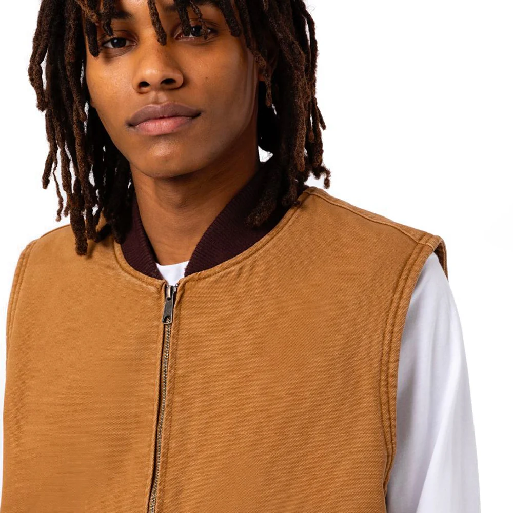 Duck Canvas Vest Sw Brown Duck - Image 5