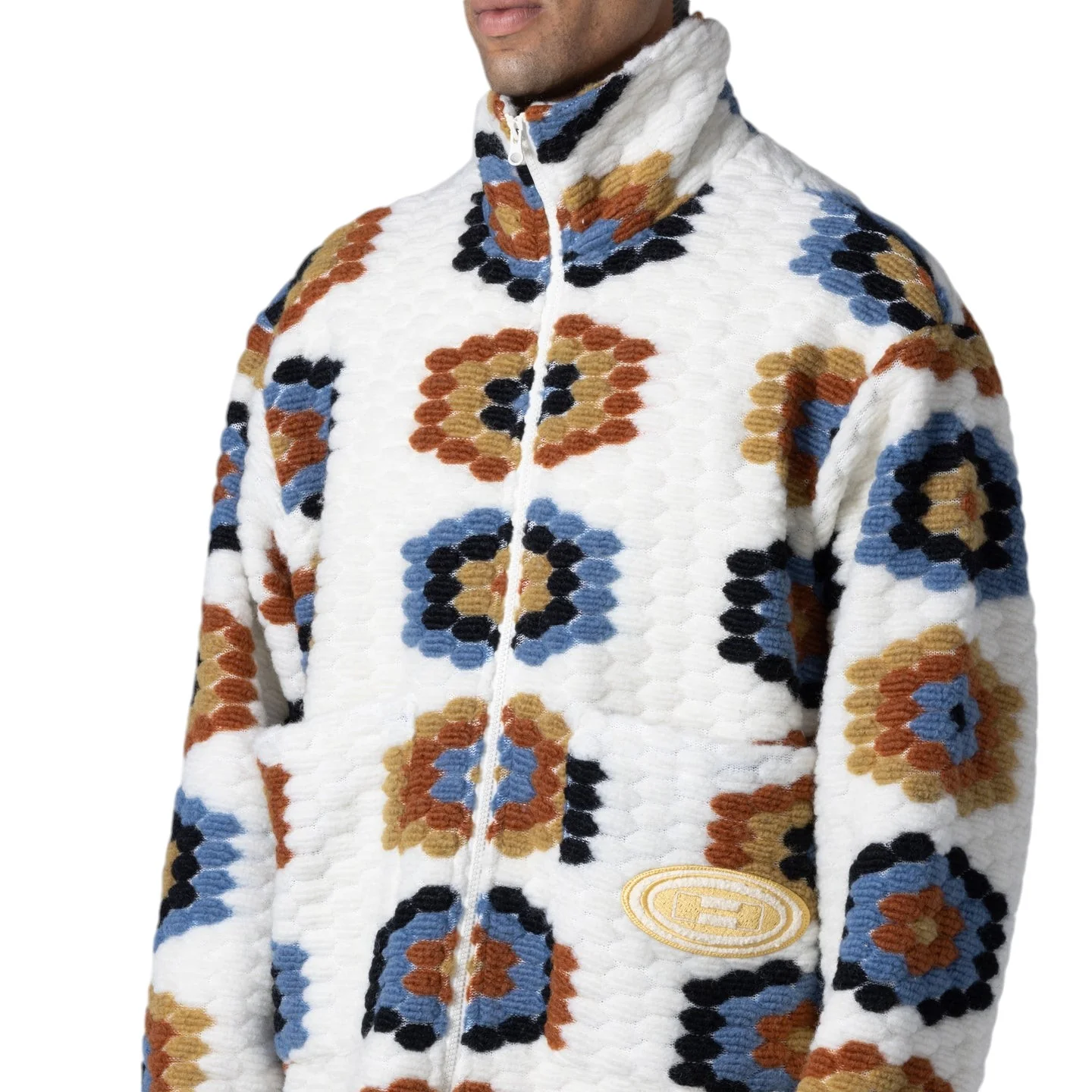 Textured Fu   Zip Jacket - Image 6