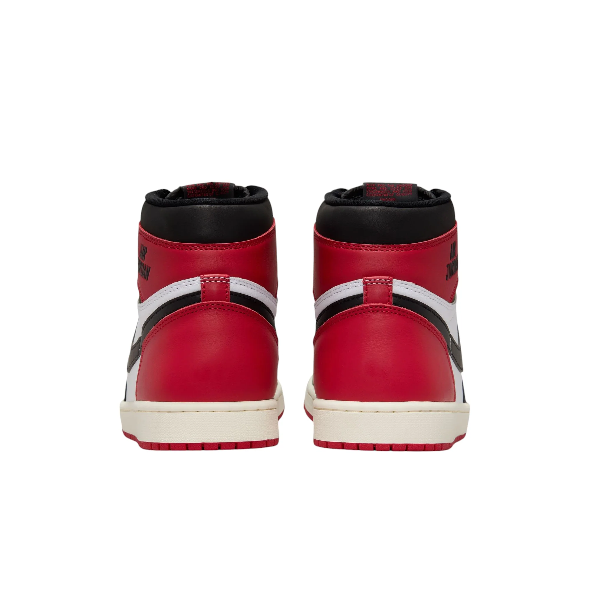 Jordan Air  1 High OG Black Toe Reimagined White Black Varsity Red - Image 5
