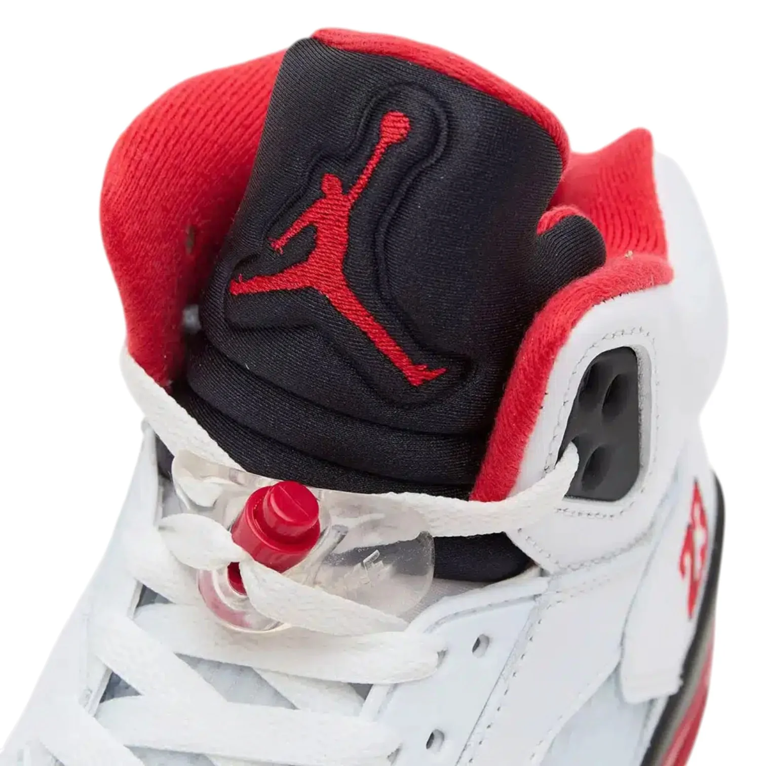 Jordan Air 5 Retro OG Fire Red Black Tongue - Image 4