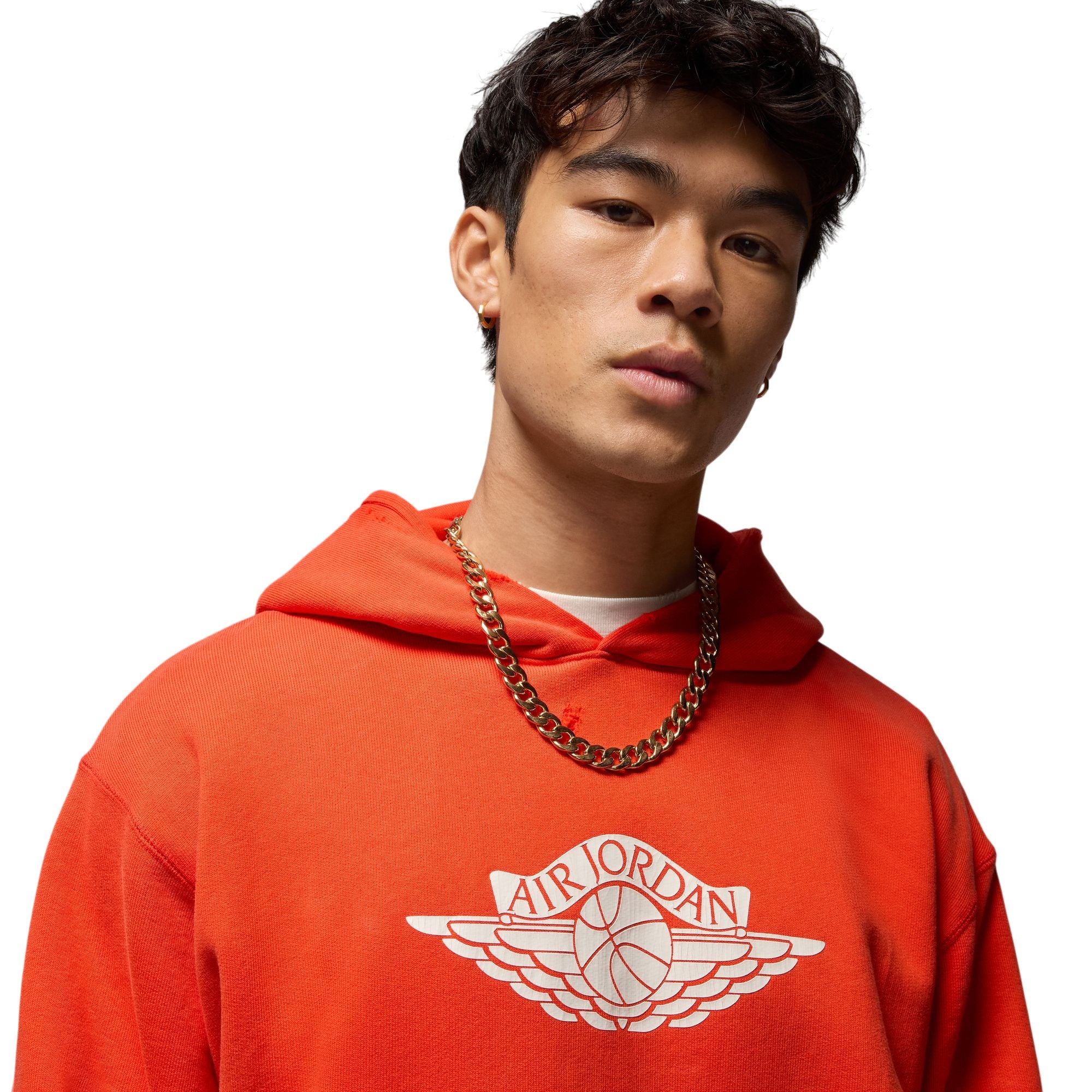 Rare Air Fleece Pullover Hoodie Red - Image 3