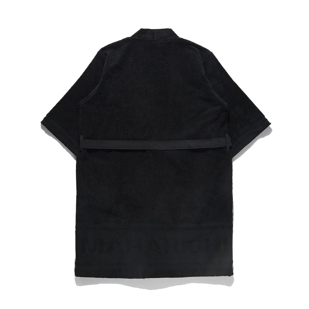 Kimono Robe Organic Cotton 600 Blackl/xl - Image 2