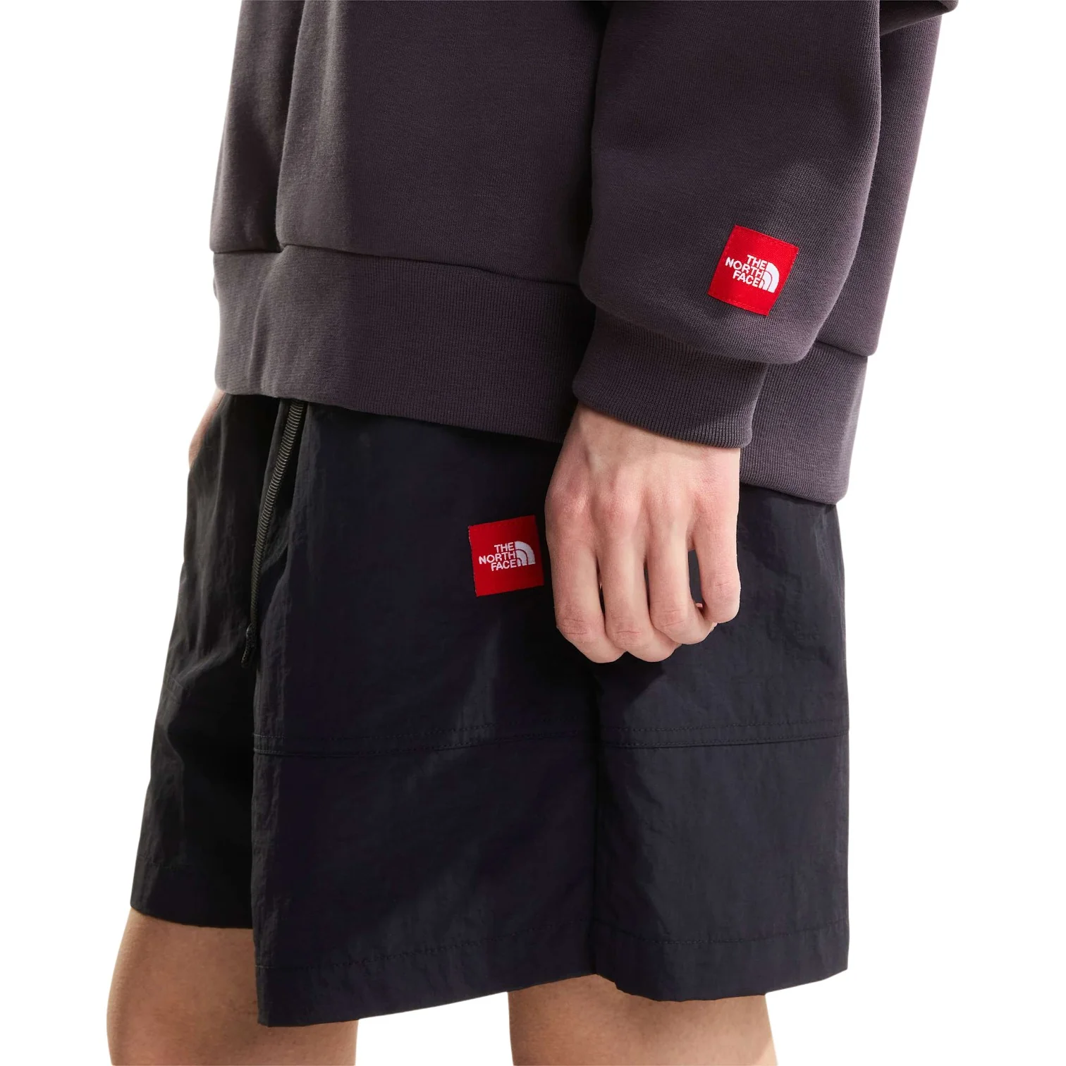 M TNF RED BOX HOODIE OBSIDIAN - Image 4