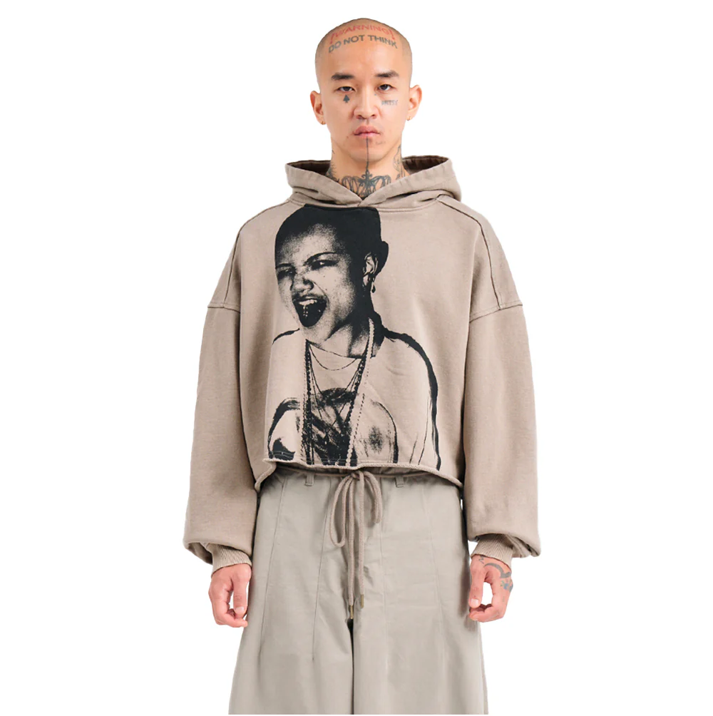 Mens Knitted Hoodie - Image 5
