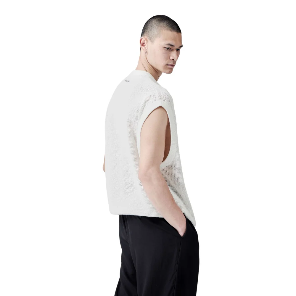 Loose Gauge Vest White - Image 4