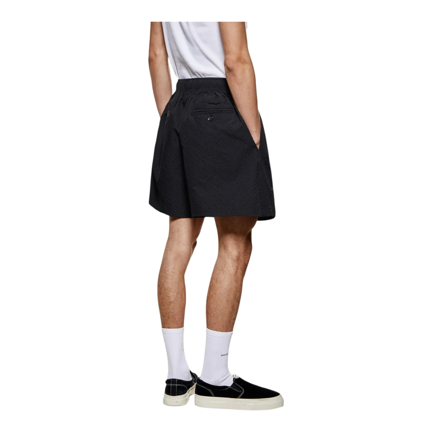 Seersucker Shorts Black - Image 2