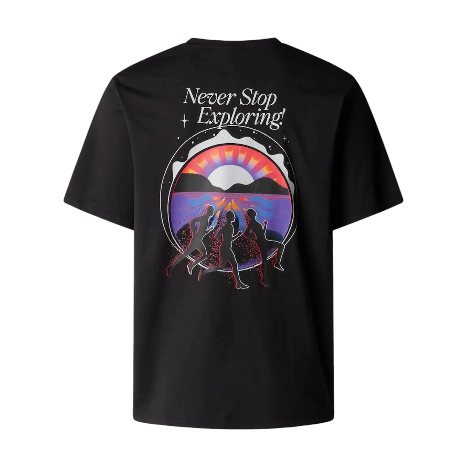 Never Stop Relaxed T-Shirt Black - Image 2