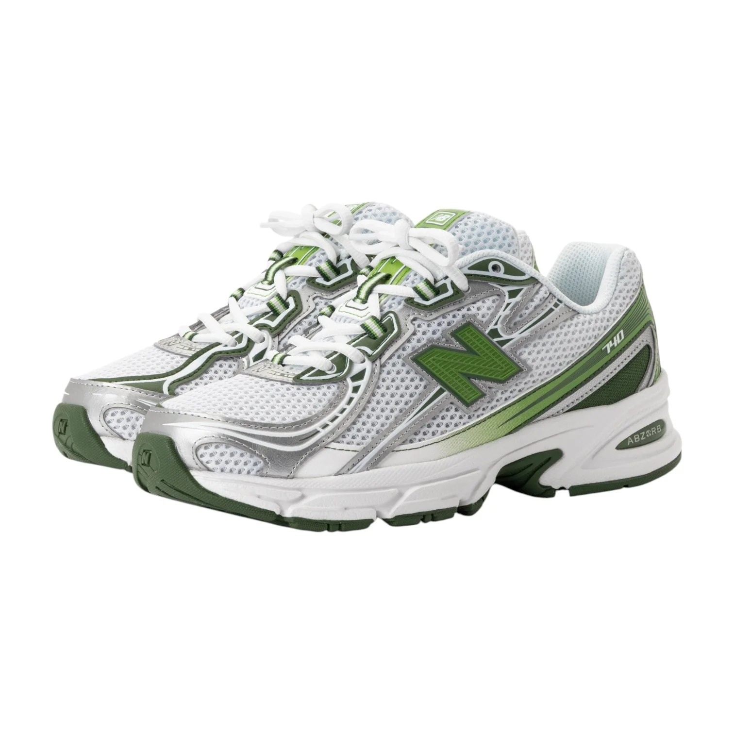 New Balance 740 White/Alpine Green - Image 2
