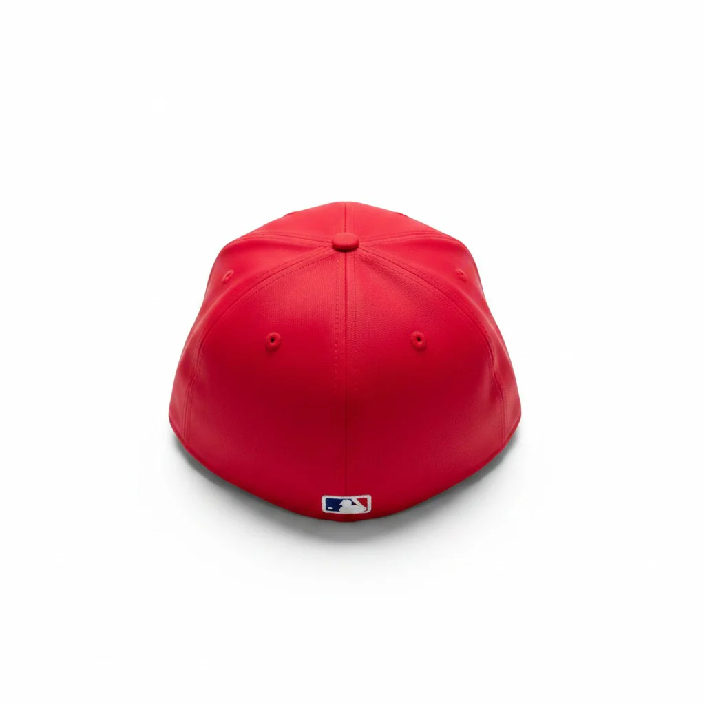 New York Yankees MLB Leather 59FIFTY Cap Red - Image 2