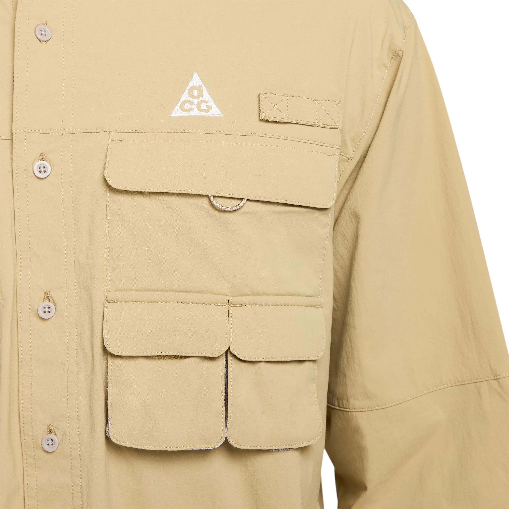 Acg Orb Weaver Drifit Adv Uv Shirt Beige - Image 3