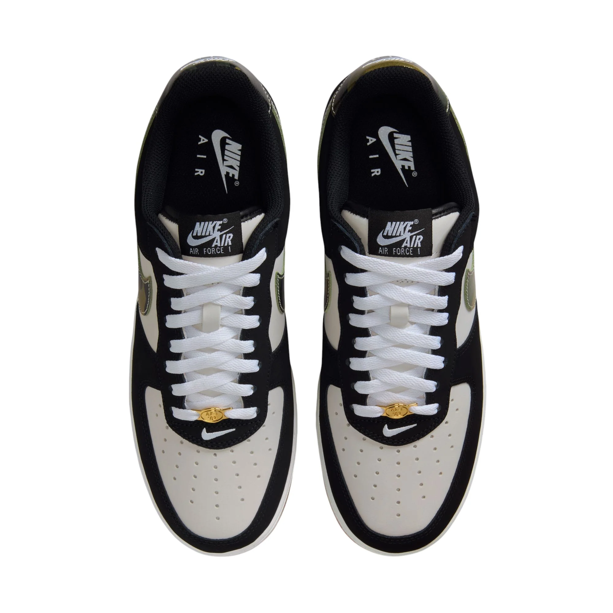 Air Force 1 Low '07 Lv8 Black Patent Camo Swoosh - Image 4
