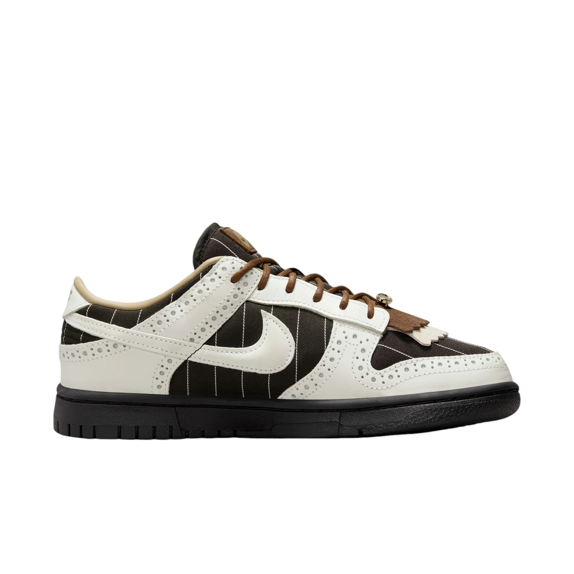 Nike Dunk Low Lx Brogue Pinstripe Summit White Cacao Wow - Image 3