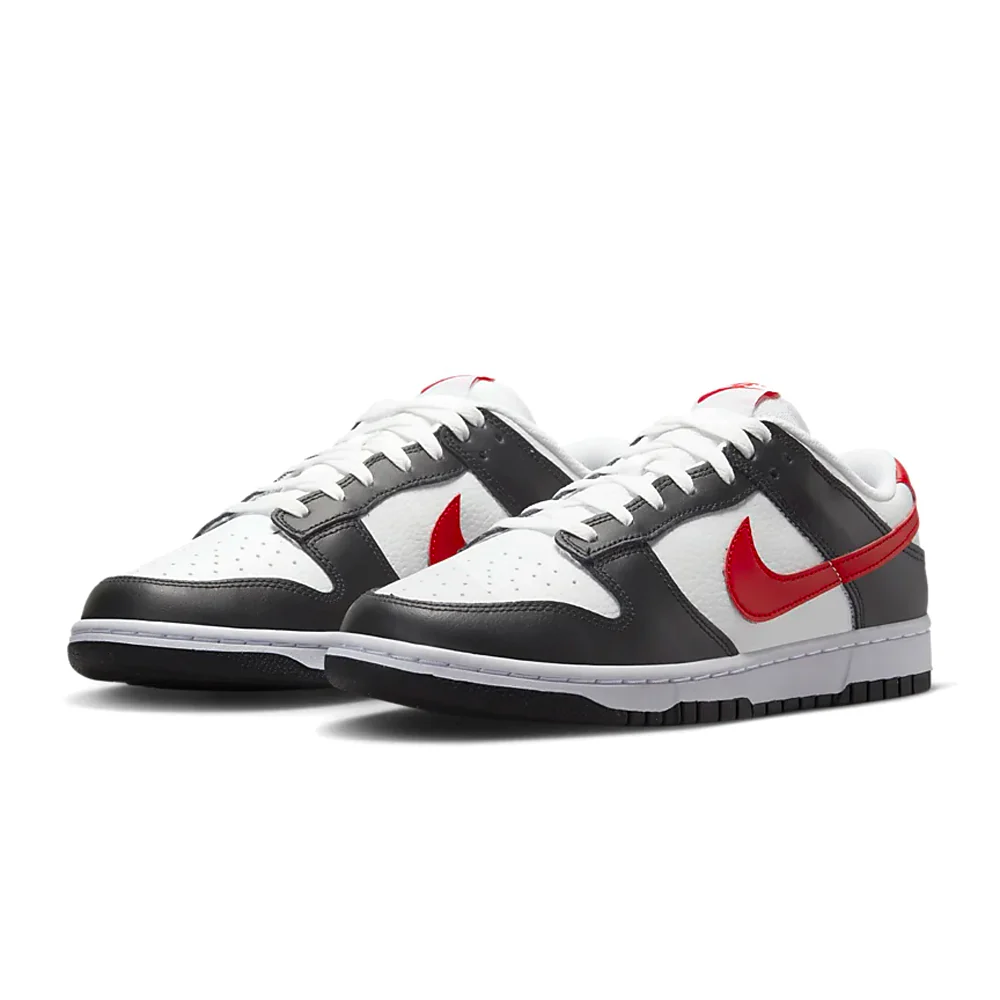 Nike Dunk Low Retro Black White Red - Image 2