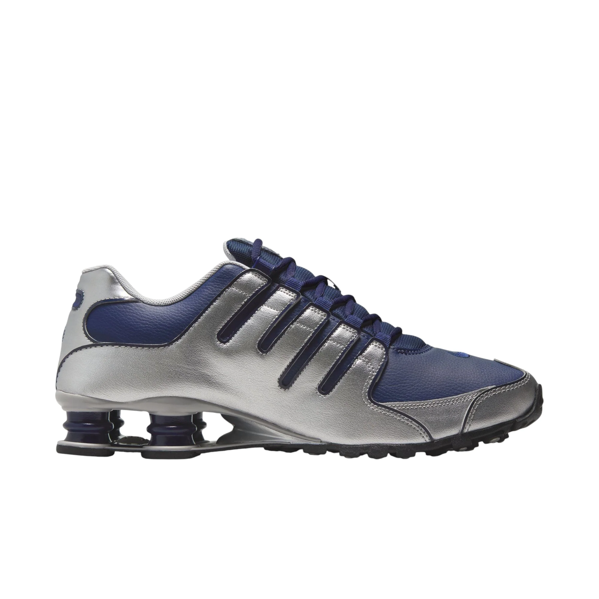 Shox Nz Metallic Silver Midnight Navy - Image 3