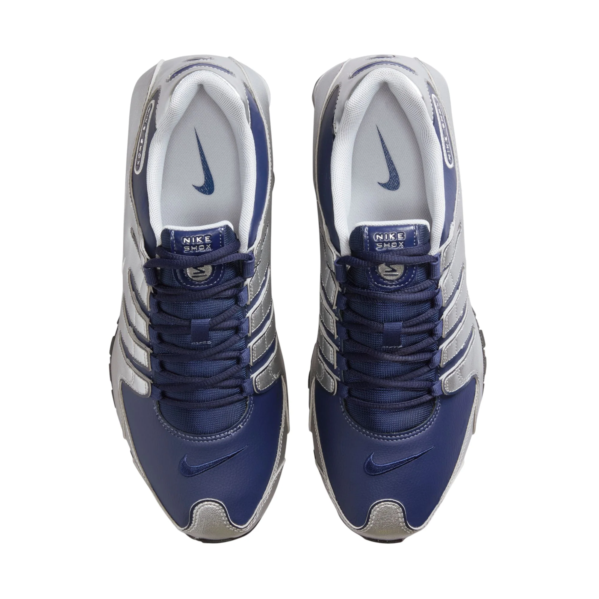 Shox Nz Metallic Silver Midnight Navy - Image 4