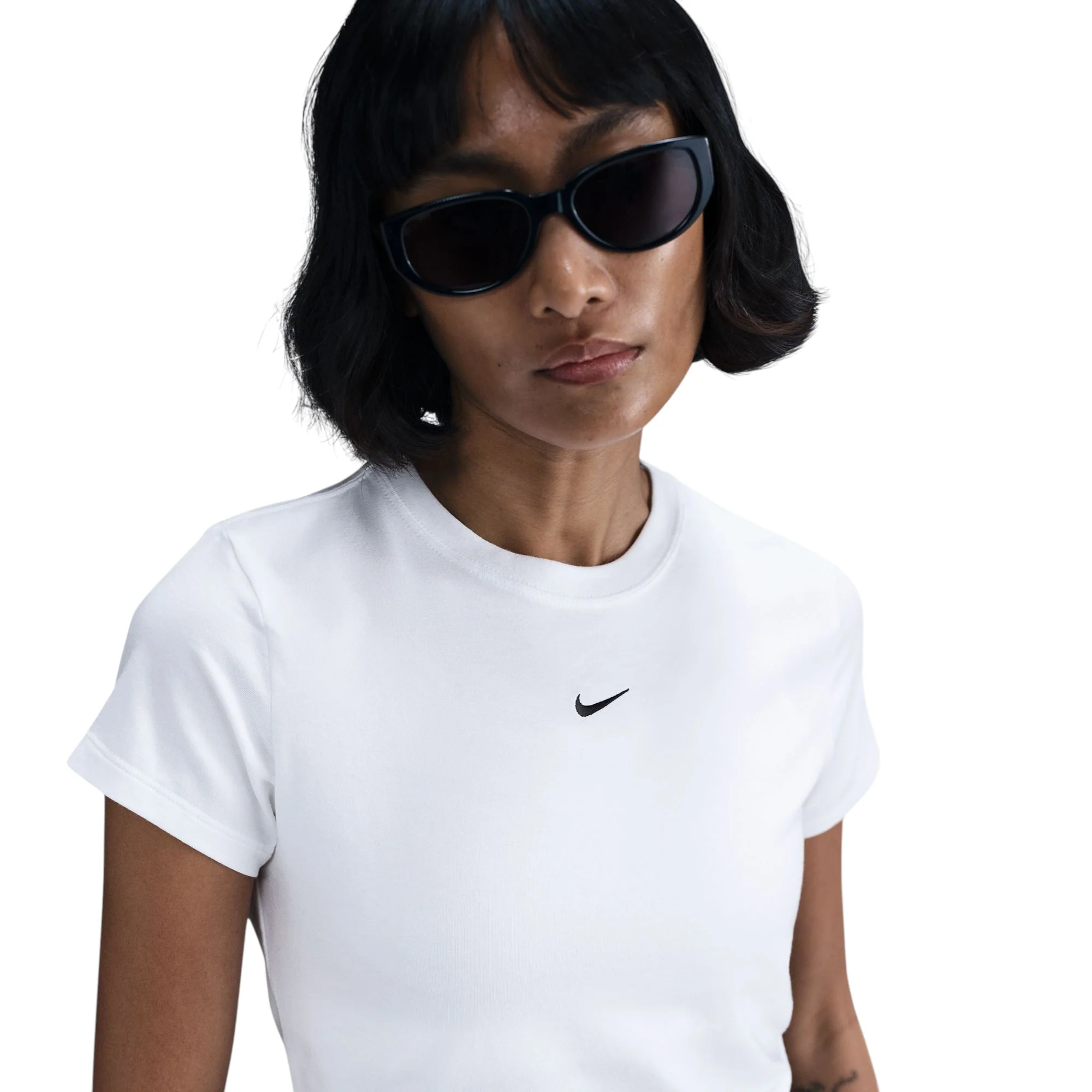 Sportswear Chill Knit Cropped Tshirt White - Image 3