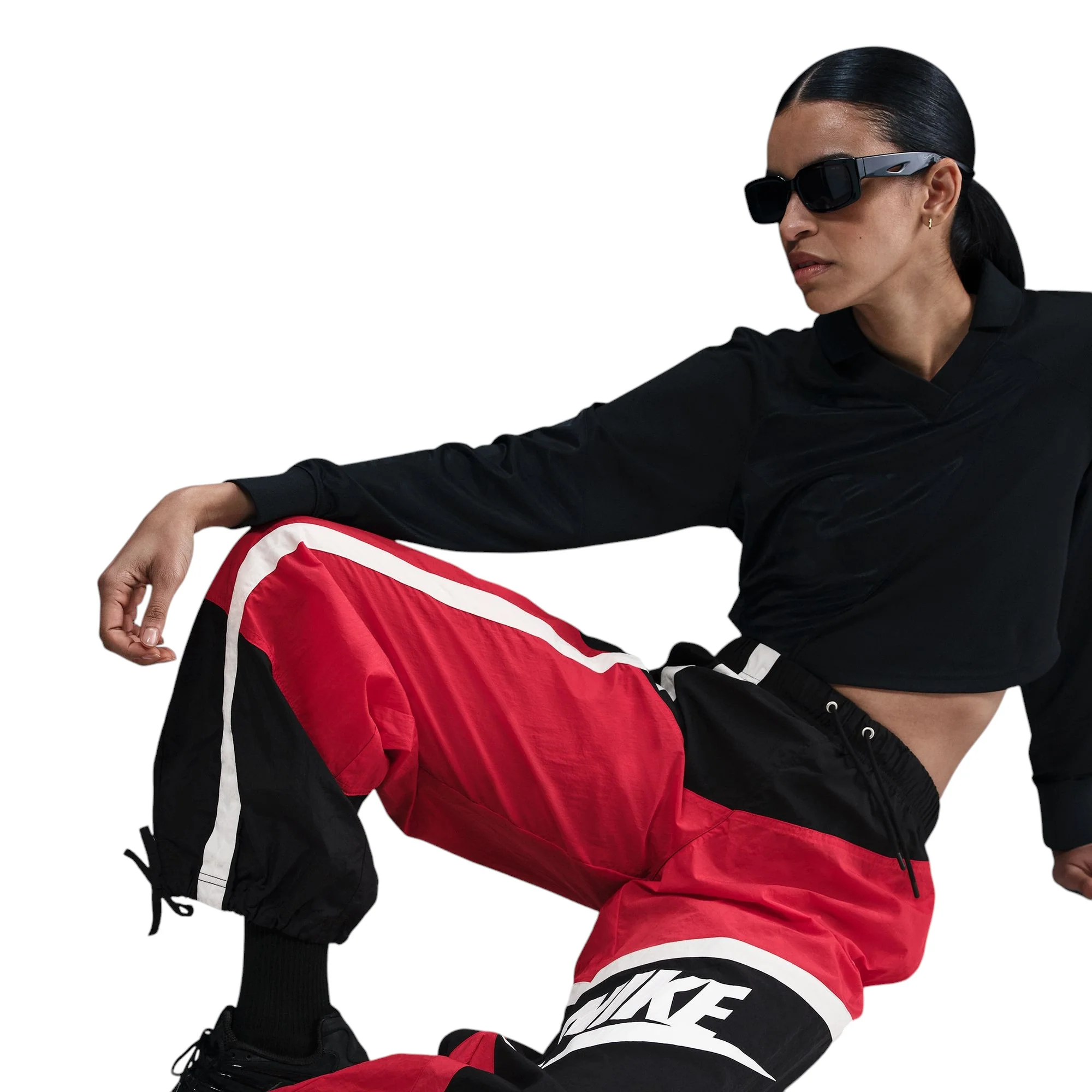 port wear  treet Woven Oh Pant Red - Image 5