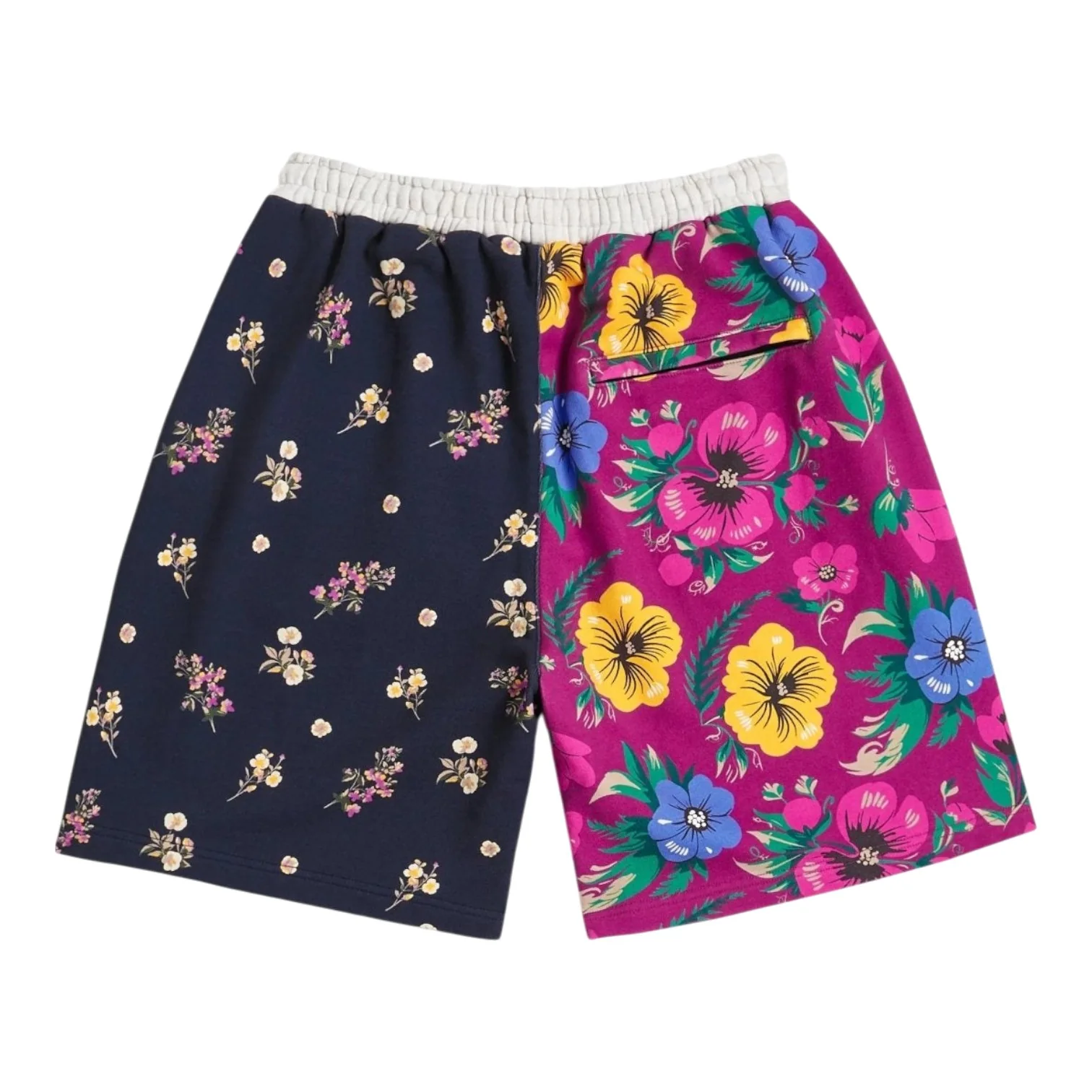 Floral Patchwork Shorts Red - Image 2