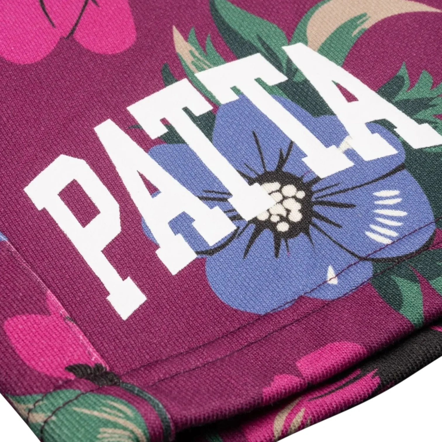 Floral Patchwork Shorts Red - Image 4