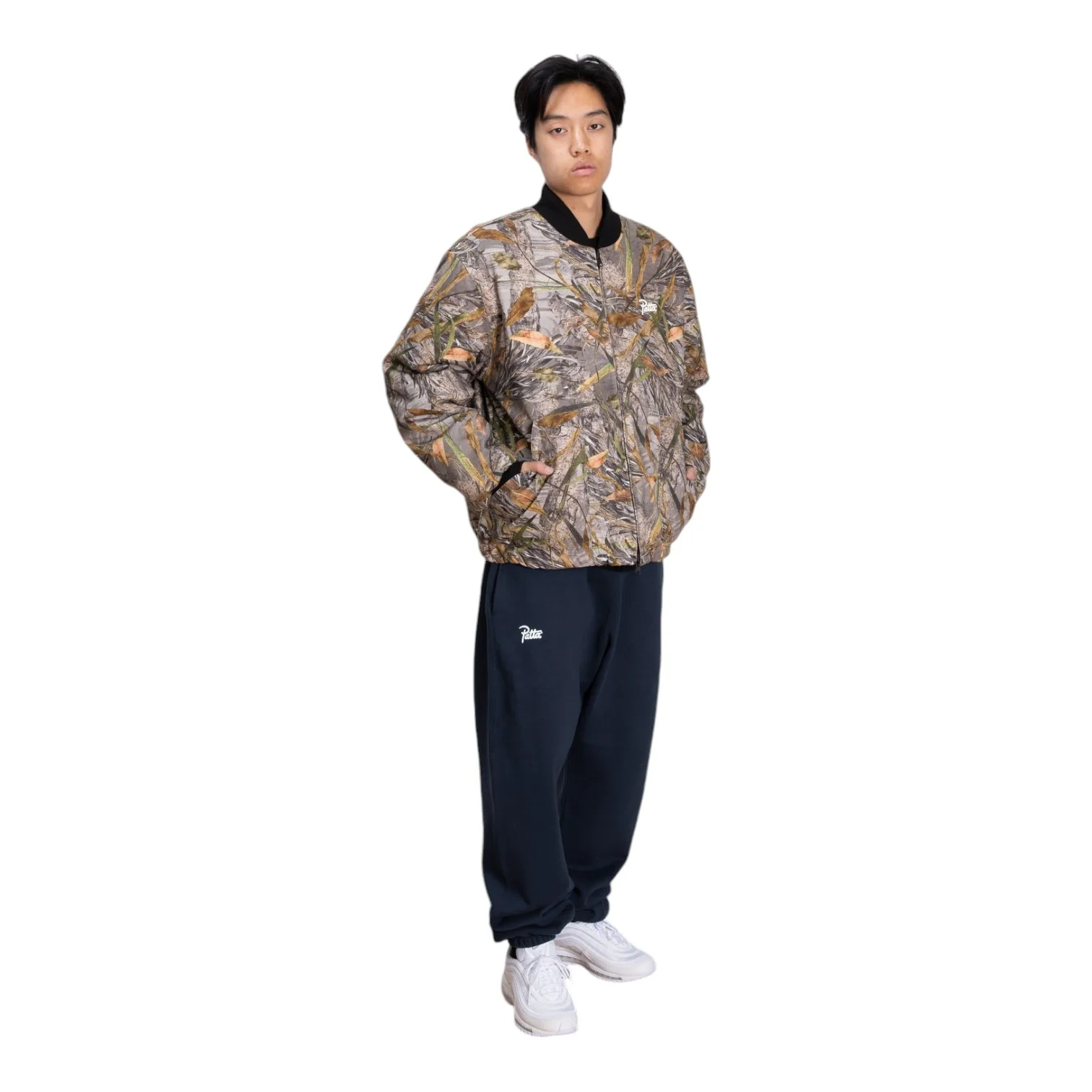 Nature Print Reversible Canvas Bomber Jacket - Image 5