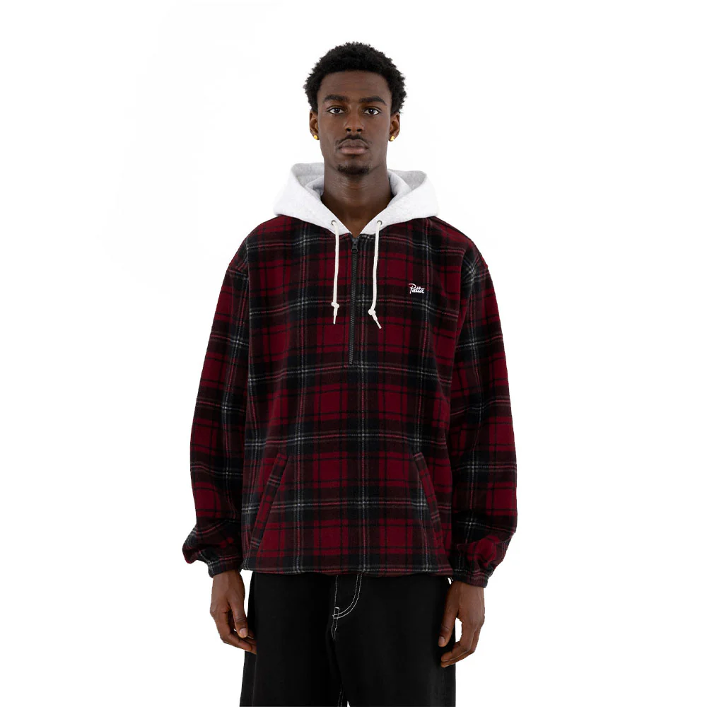 Tartan Fleece Hooded Overshirt - Image 3
