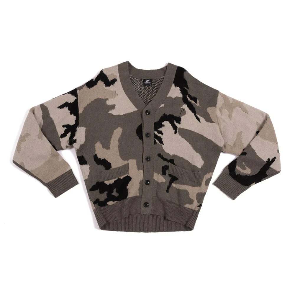 Woodland Camo Knitted Cardigan
