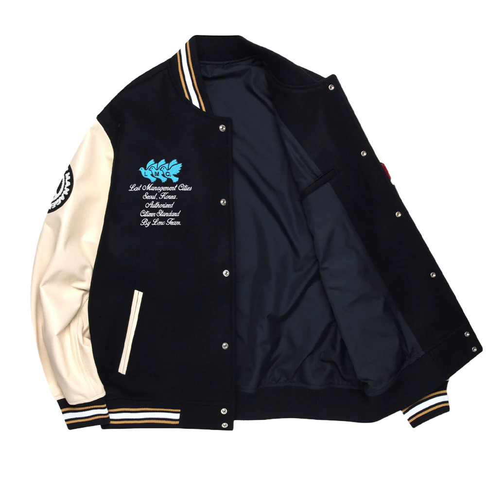 Peace Wool Varsity Jacket - Image 3