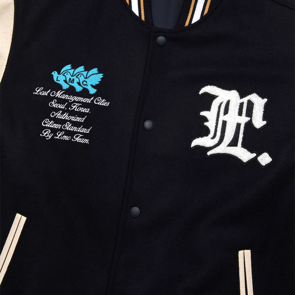 Peace Wool Varsity Jacket - Image 4