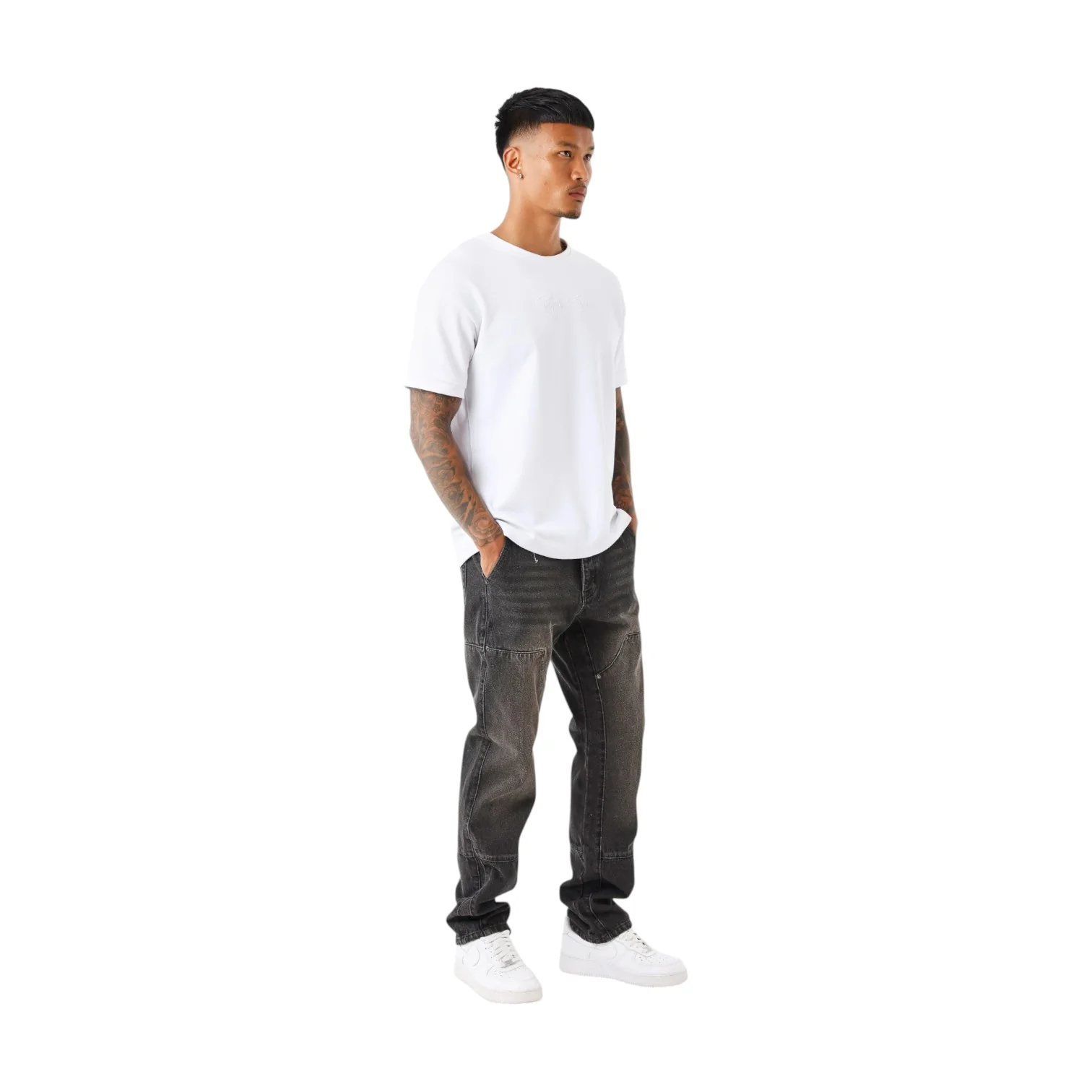 Wideleg Carpenter Jeans Black - Image 4