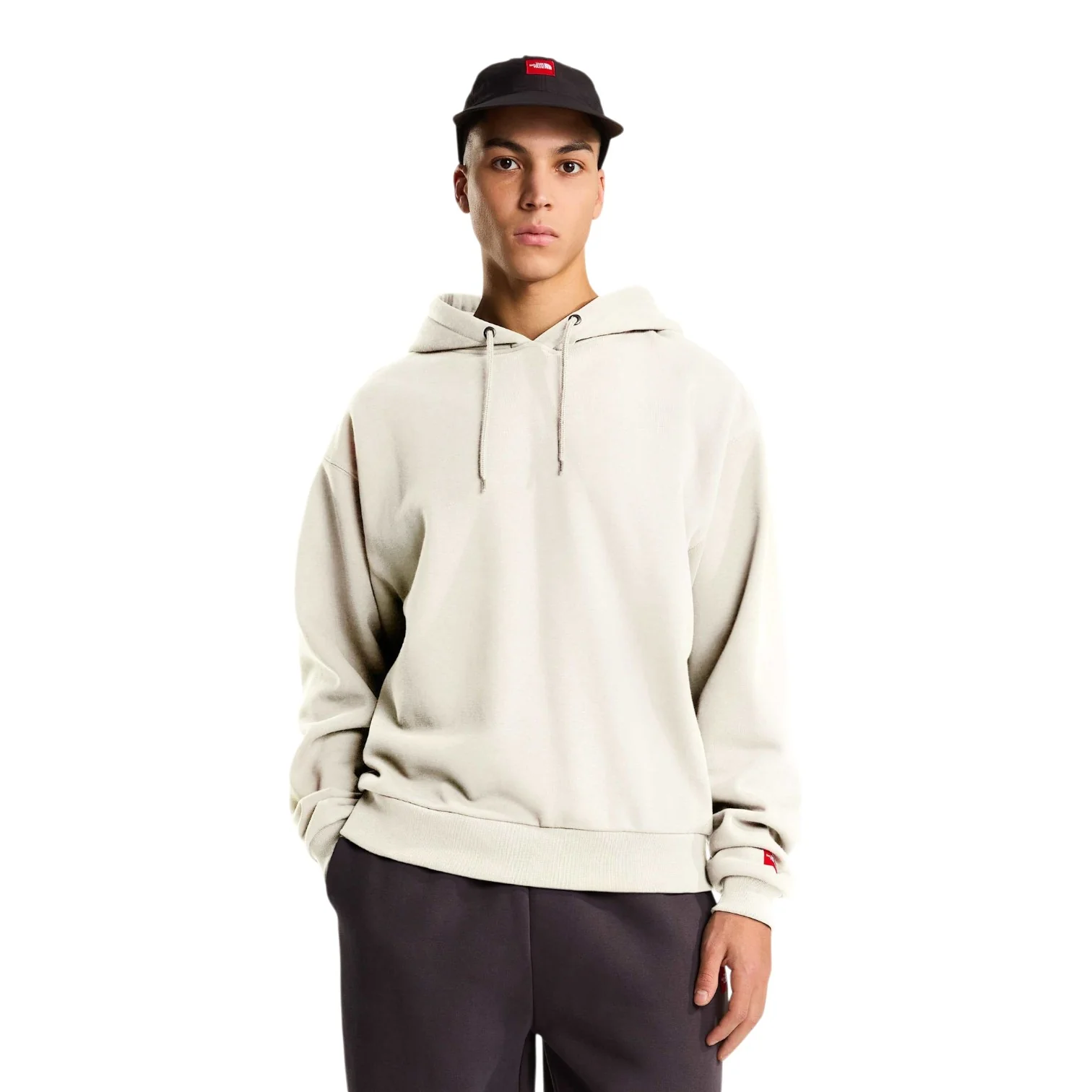 Red Box Hoodie White Dune - Image 3