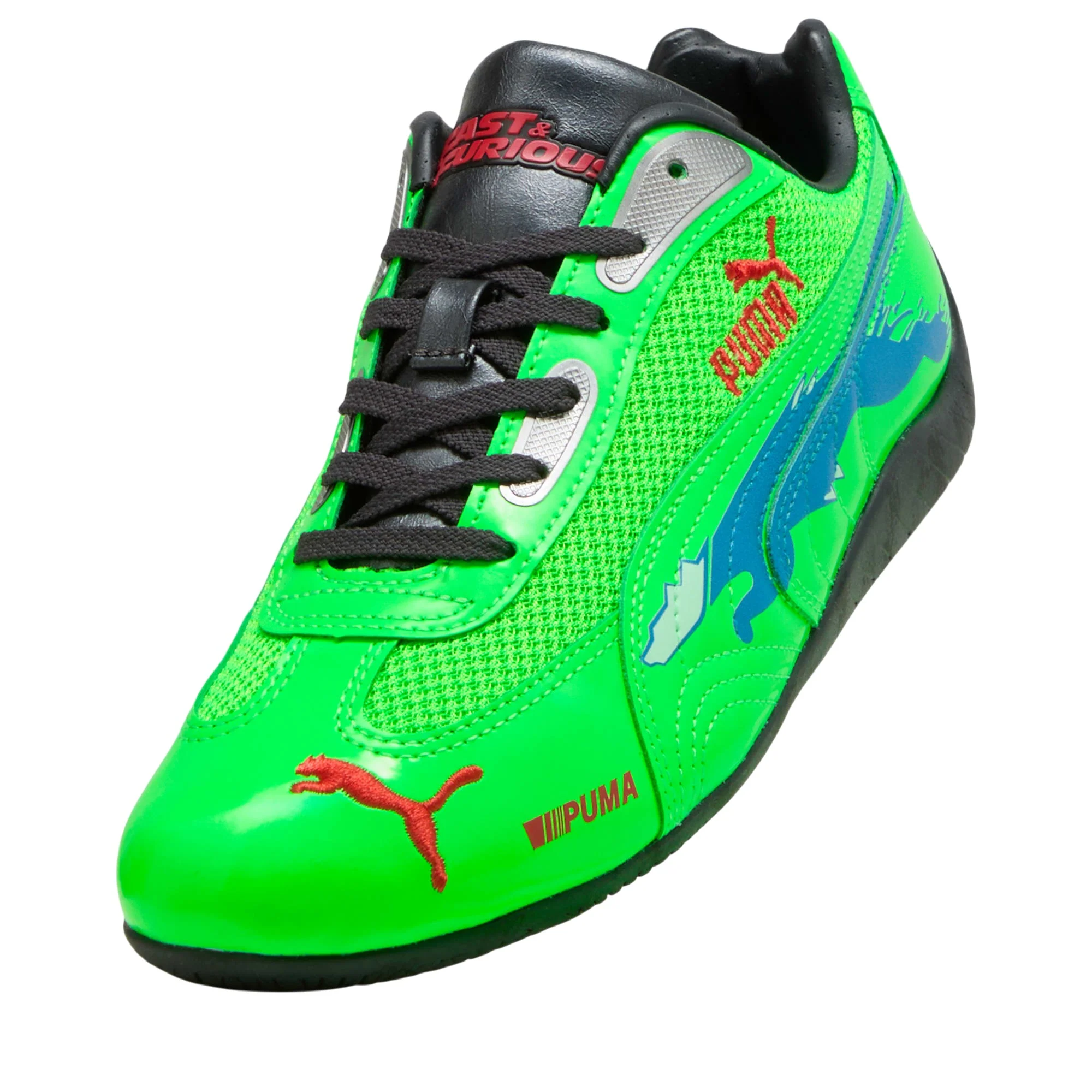 Puma Speedcat Fast & Furious LA Fluo Green Racing Blue - Image 6