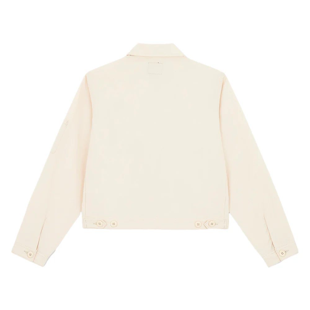Unlined Cropped Eisenhower Jacket Rec Whitecap Gray - Image 2