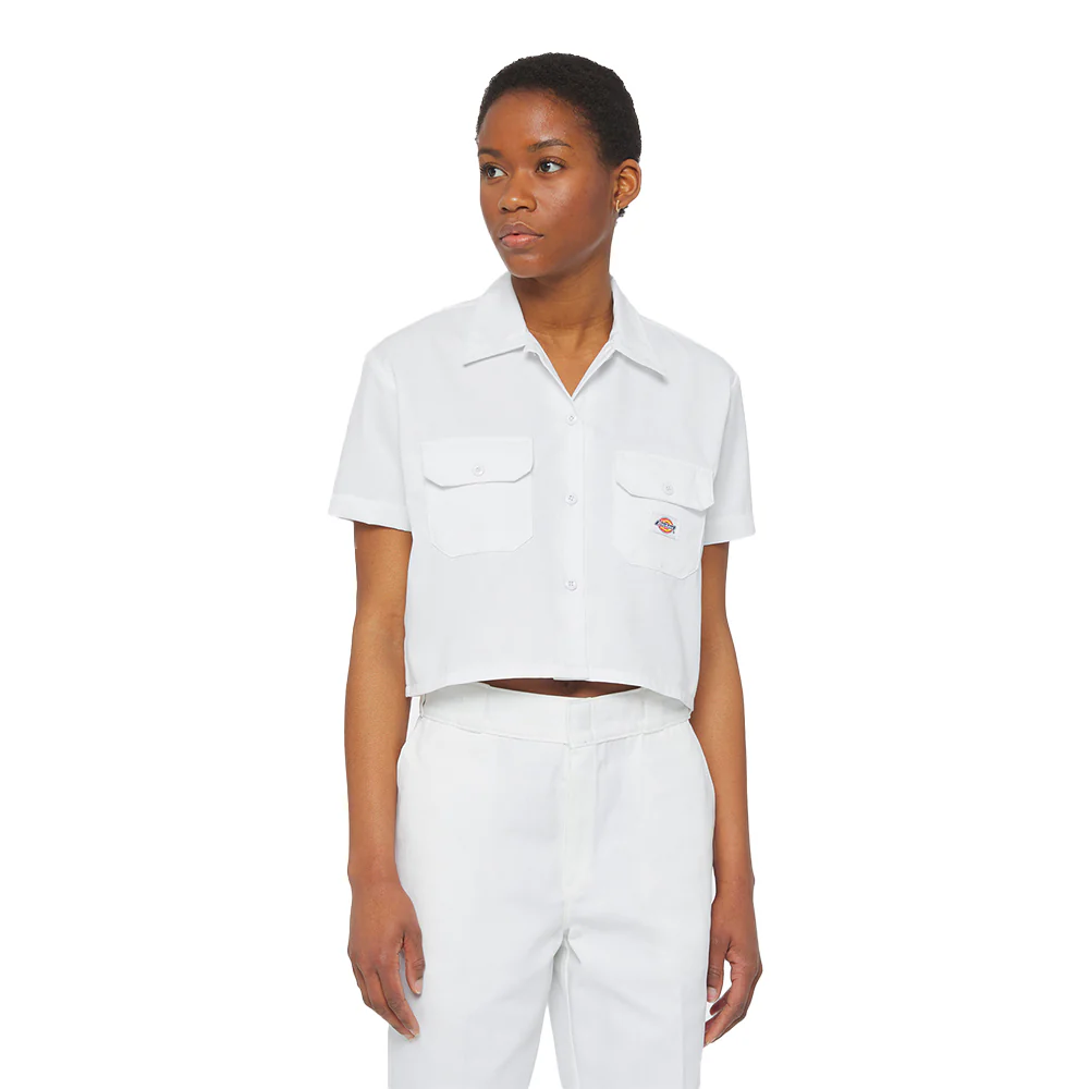Work Shirt Cropped Ss W  White - Image 3