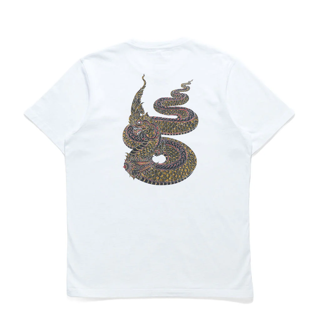 Temp e Naga Organic Tshirt Organic Cotton Jerse White Naga - Image 2