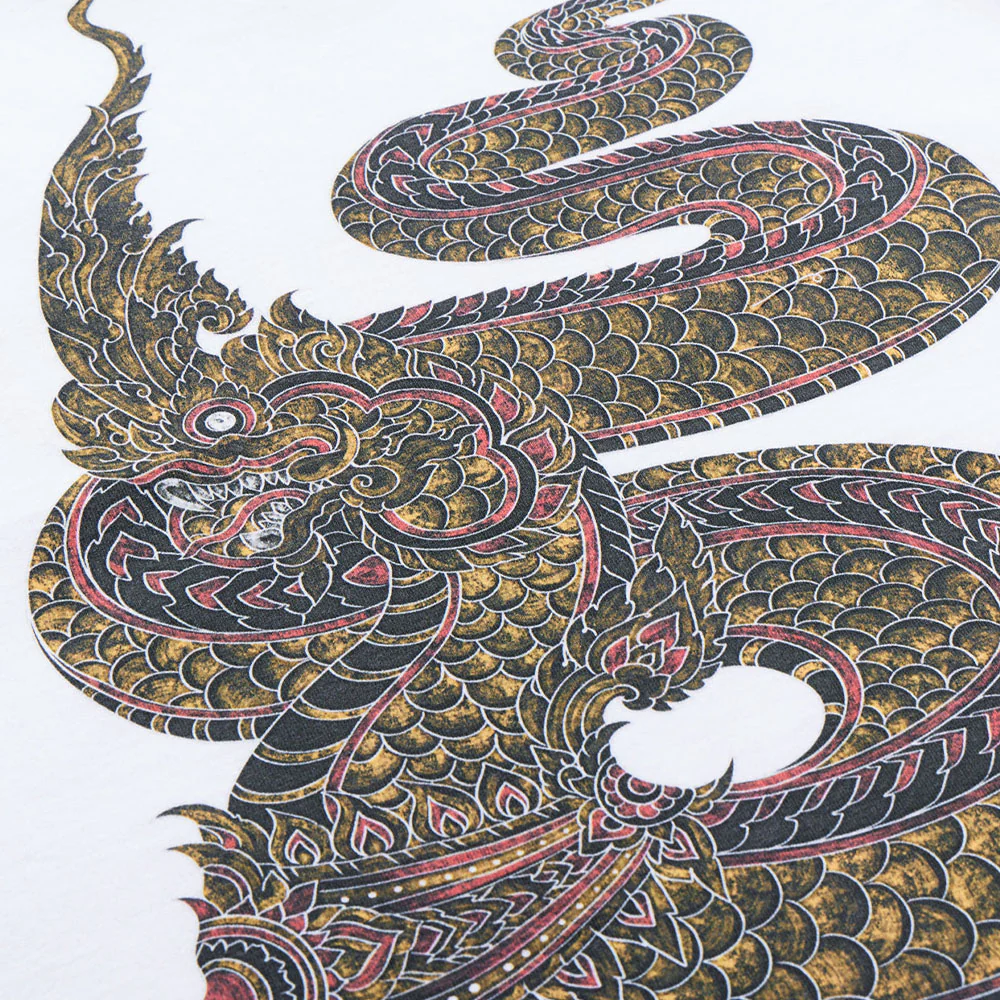 Temp e Naga Organic Tshirt Organic Cotton Jerse White Naga - Image 4