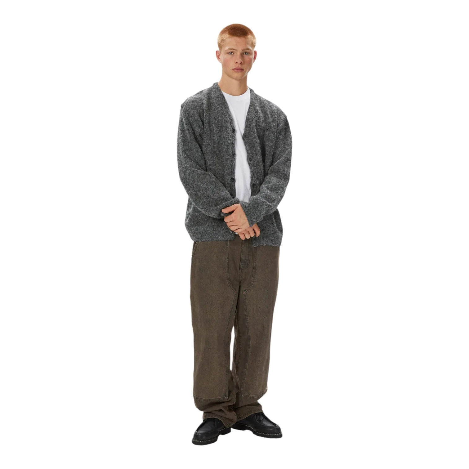 Hairy Knit Cardigan - Image 6