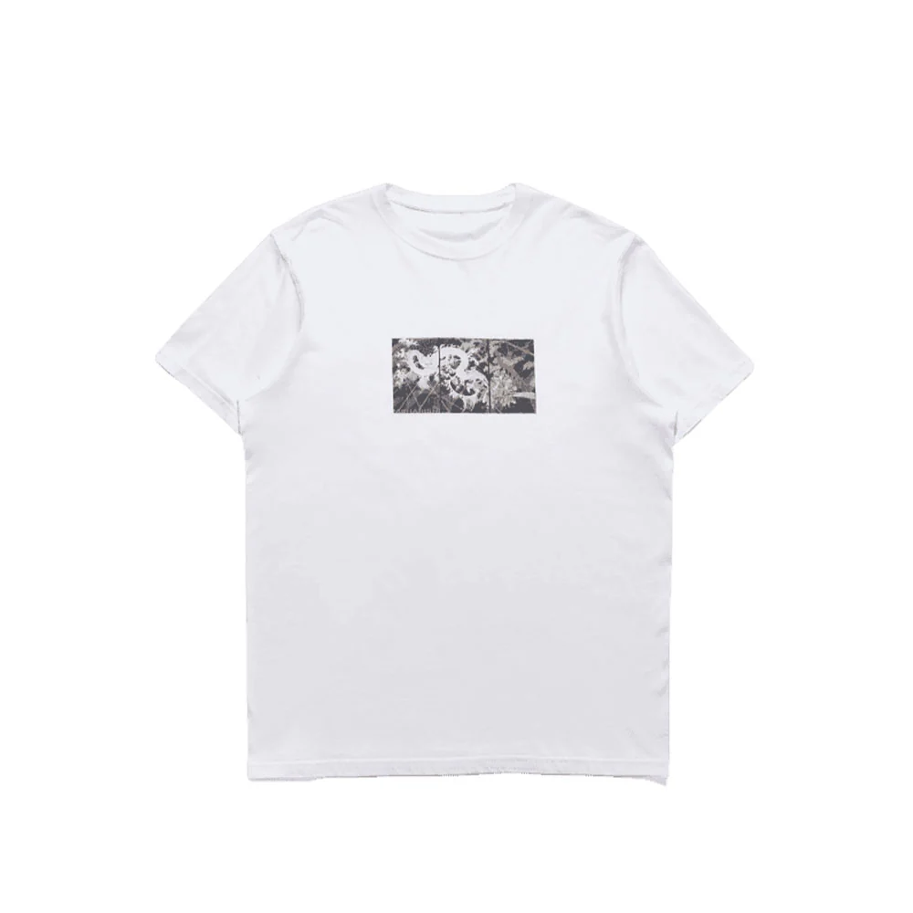 Triptych Water Dragon Tshirt Organic Cotton Jerse White