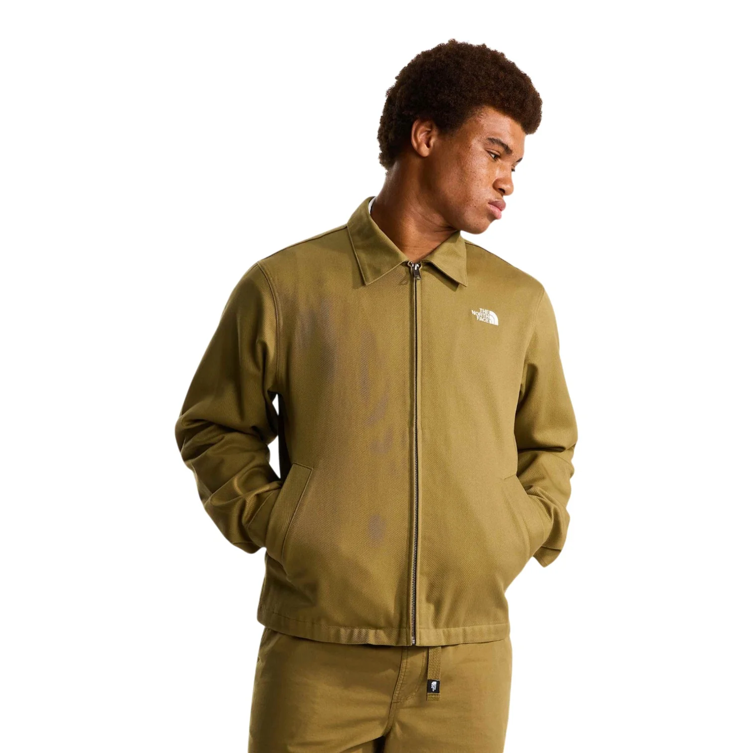 Twill Collared Jacket Cedar - Image 3