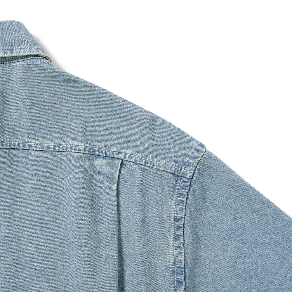Washed Deni  S/s Shirt - Image 4