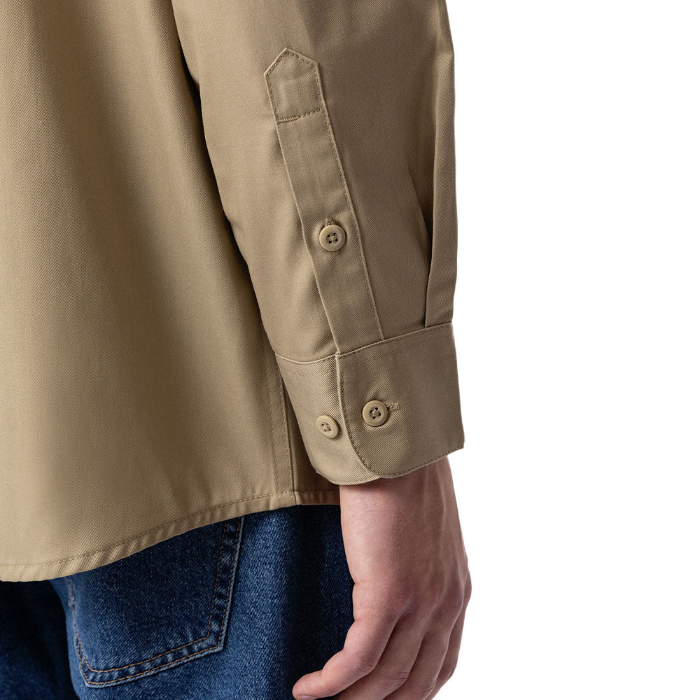 Work Shirt Ls Rec Khaki - Image 4